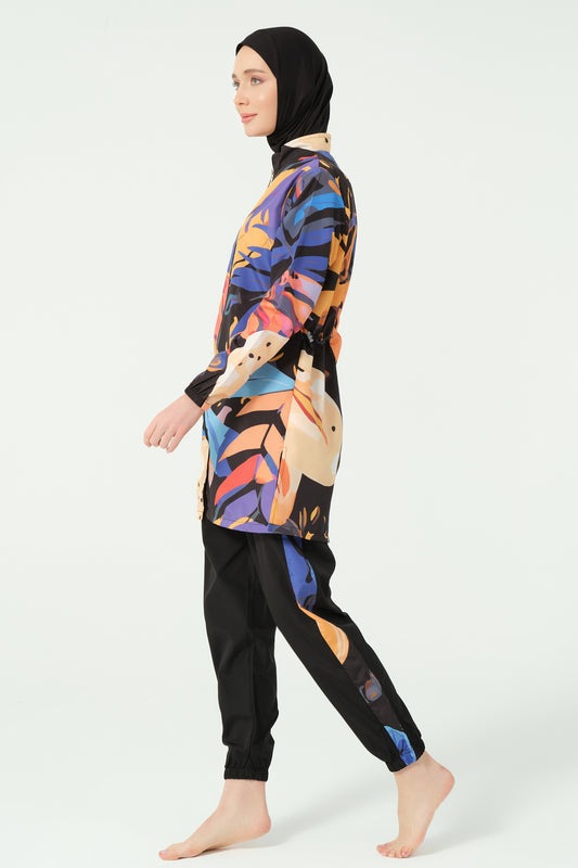 Colorful Modest Swimwear – Lightweight & Fast-Drying Parachute Fabric