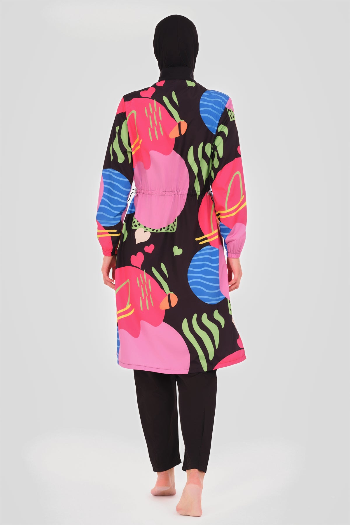 Modest Women’s Colorful Burkini –Swimwear Set