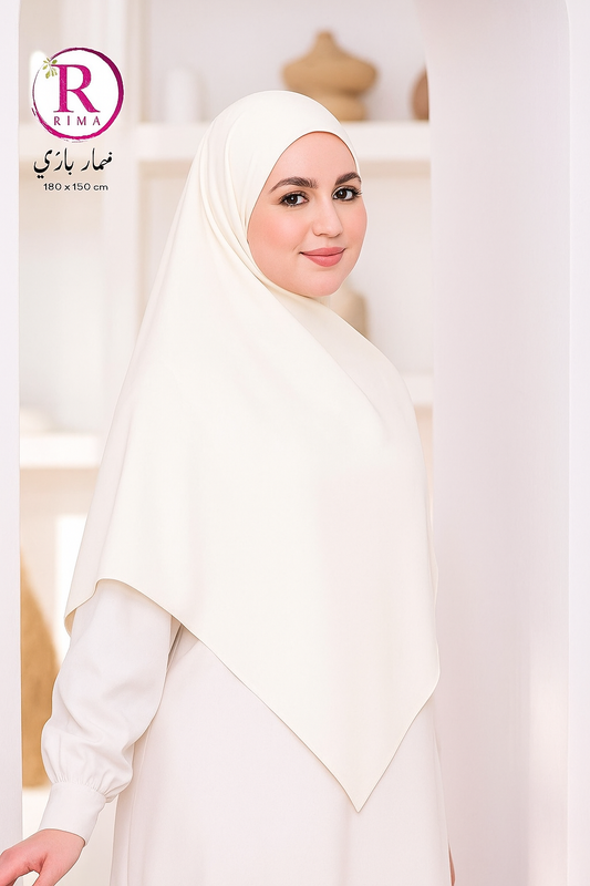 Malaysian Square Khimar – 150x150 cm | Elegant Modest Hijab