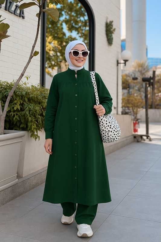 Elegant Wide Crepe Set | Modest & Comfortable Design