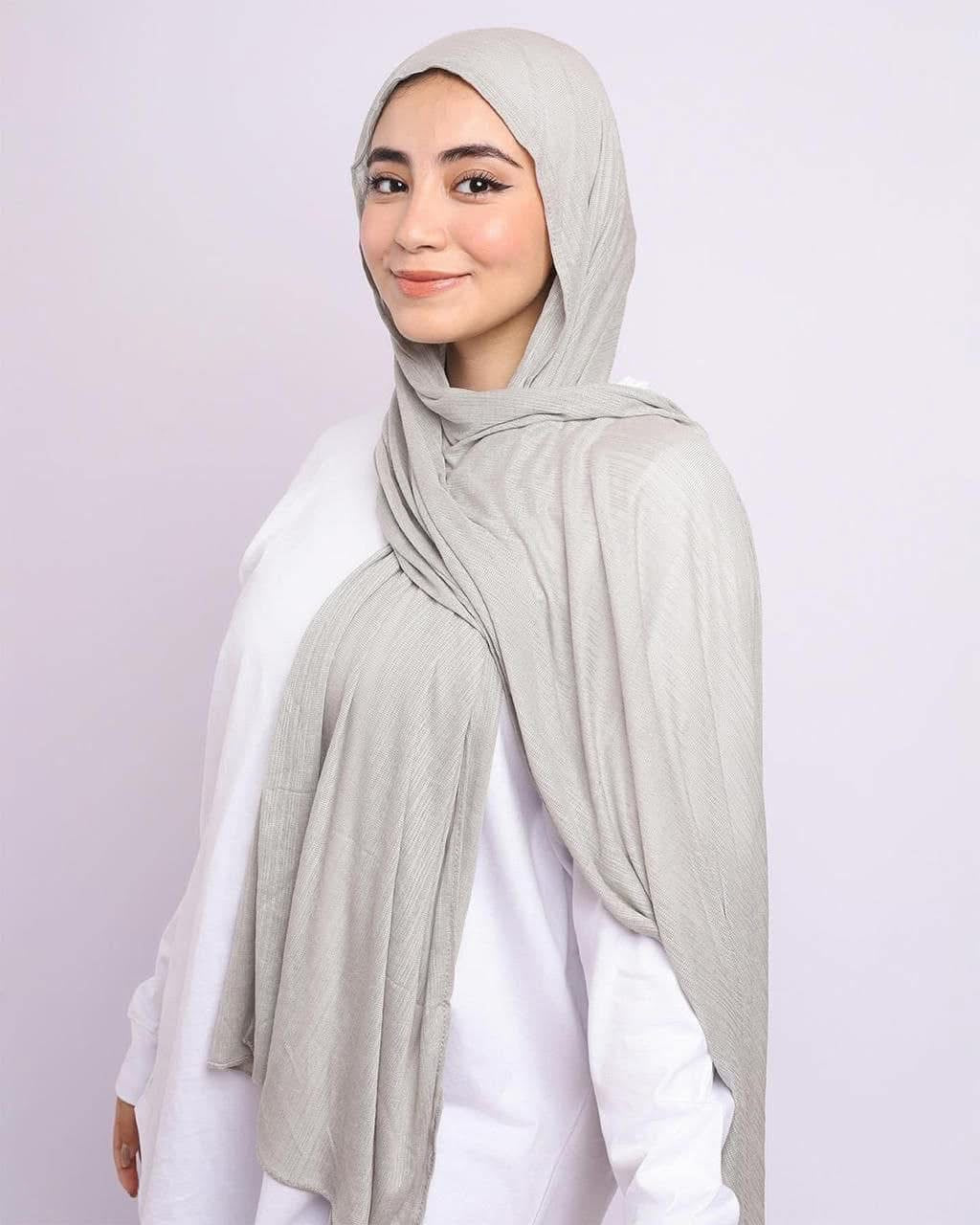 Liloah Kuwaiti Hijab | Lightweight Textured Scarf for Everyday Elegance