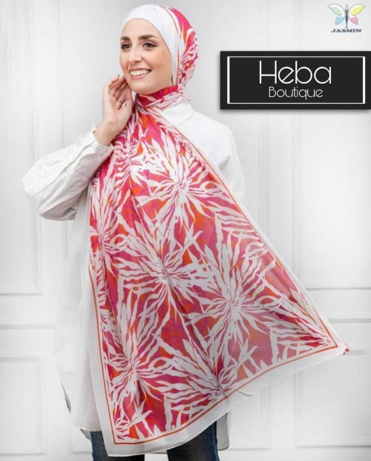 🧕 Digital Printed Crêpe Chiffon Hijab – Elegant & Practical