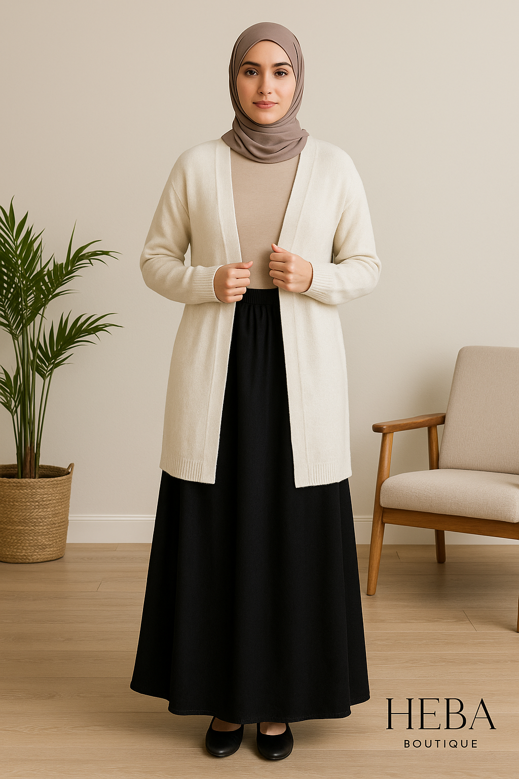 Loose Fit Denim Skirt – Free Size, Modest & Stylish