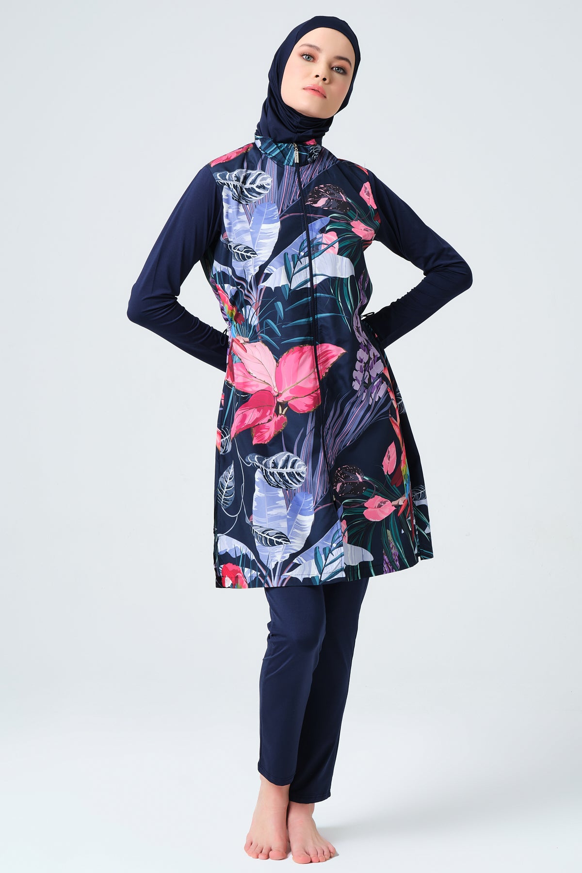 Modest Swimwear Set | Burkini Full Coverage Swimsuit for Women - Sizes S to 3XL