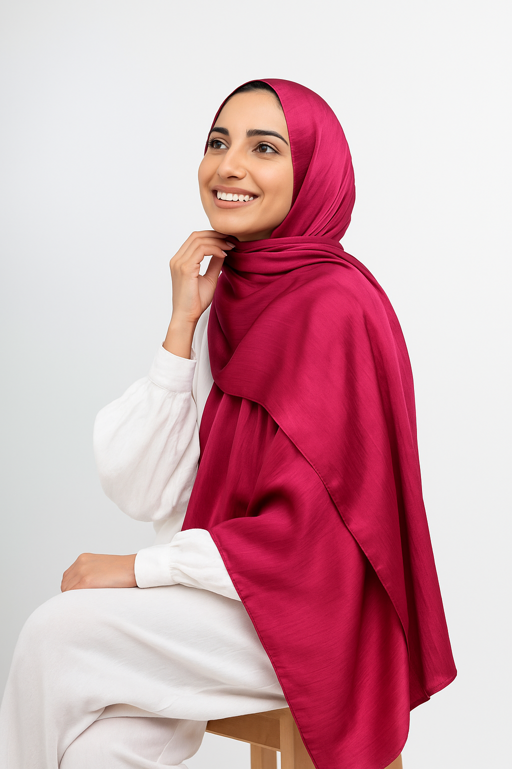 Silk Crinkle Scarf – Lightweight Modest Hijab | Elegant Everyday Wear