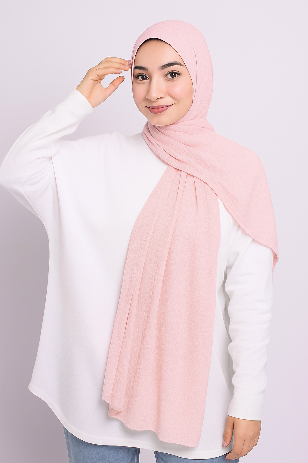 Liloah Kuwaiti Hijab | Lightweight Textured Scarf for Everyday Elegance