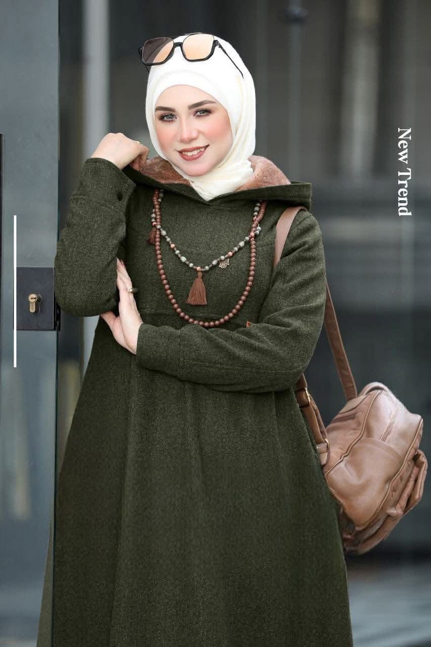 Soft Wool Winter Dress – Modest & Elegant Design