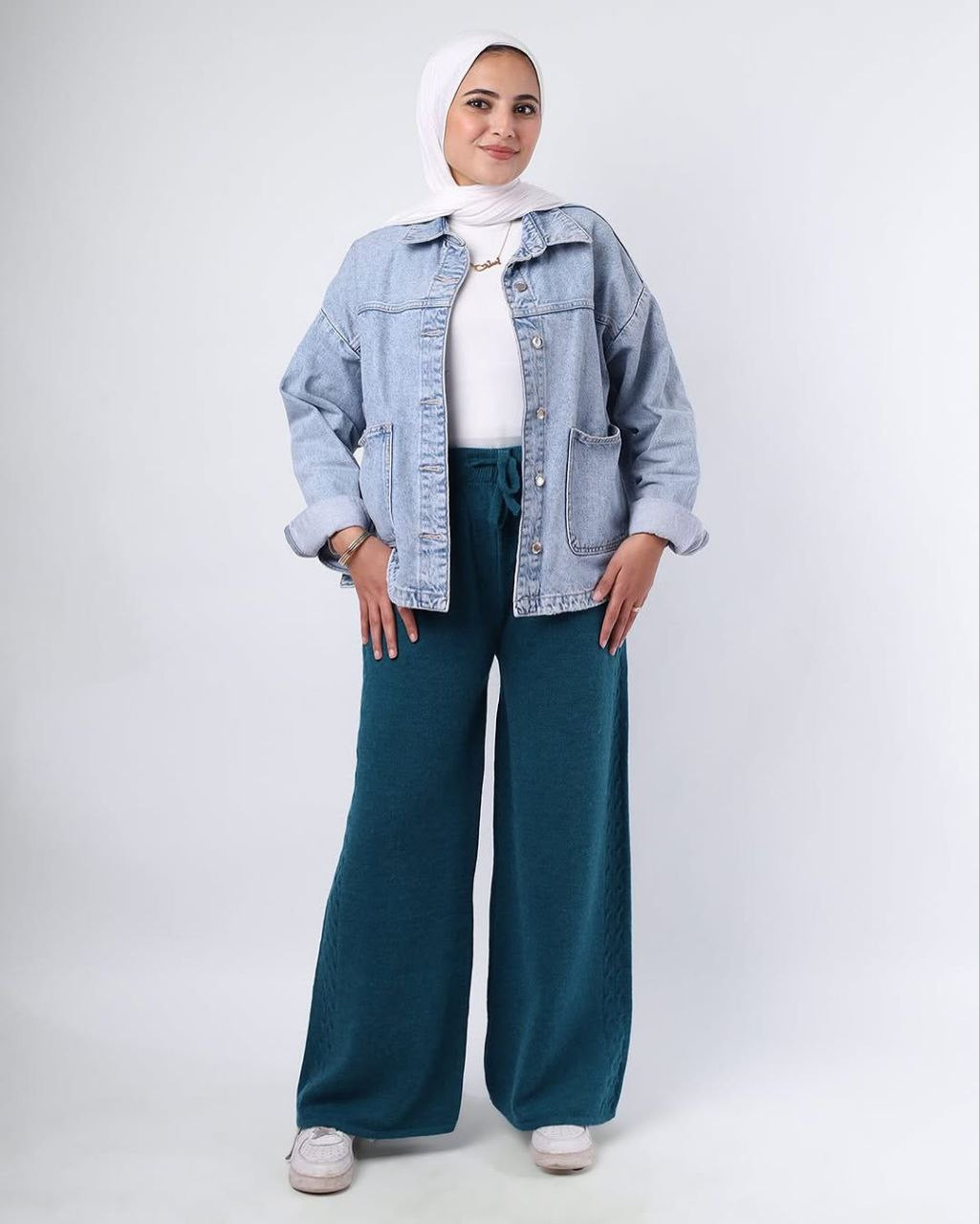 Knitted Winter Wide-Leg Pants – Cozy & Stylish
