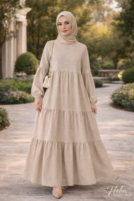 Crepe Modest Maxi Dress Heba Boutique