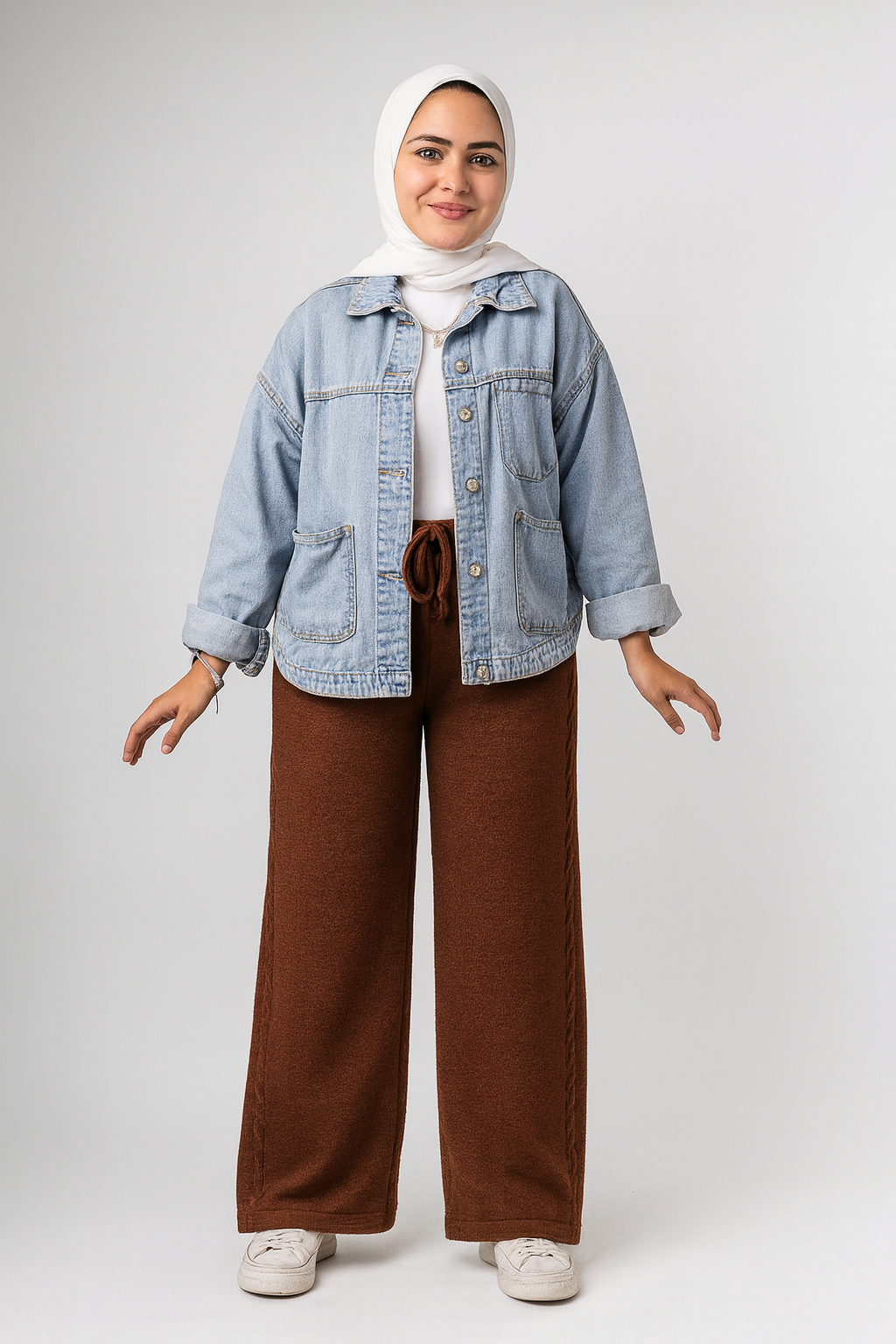 Knitted Winter Wide-Leg Pants – Cozy & Stylish