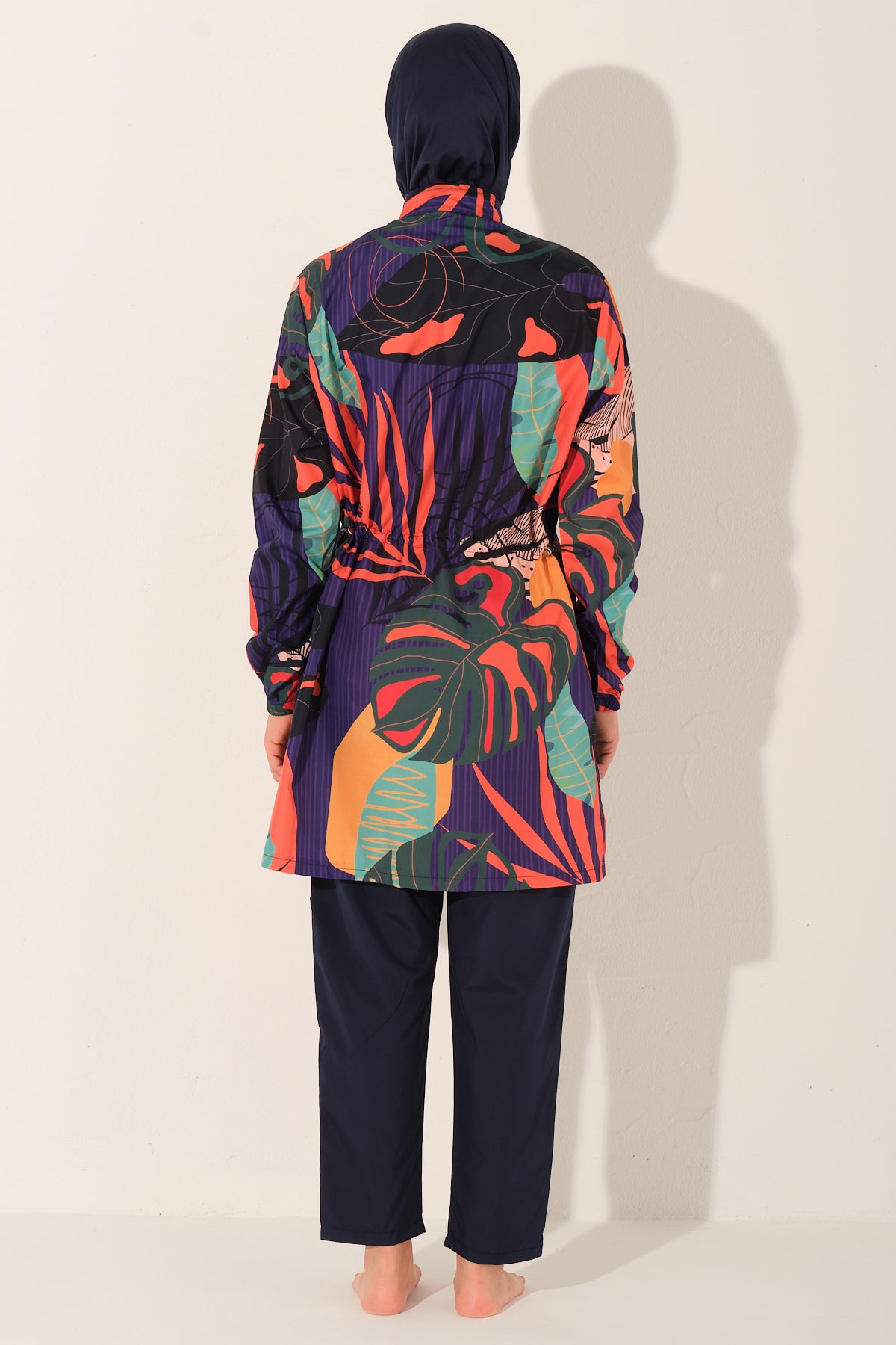 Premium 5-Piece Tropical Burkini Set | Full Coverage Swimwear Heba Boutique