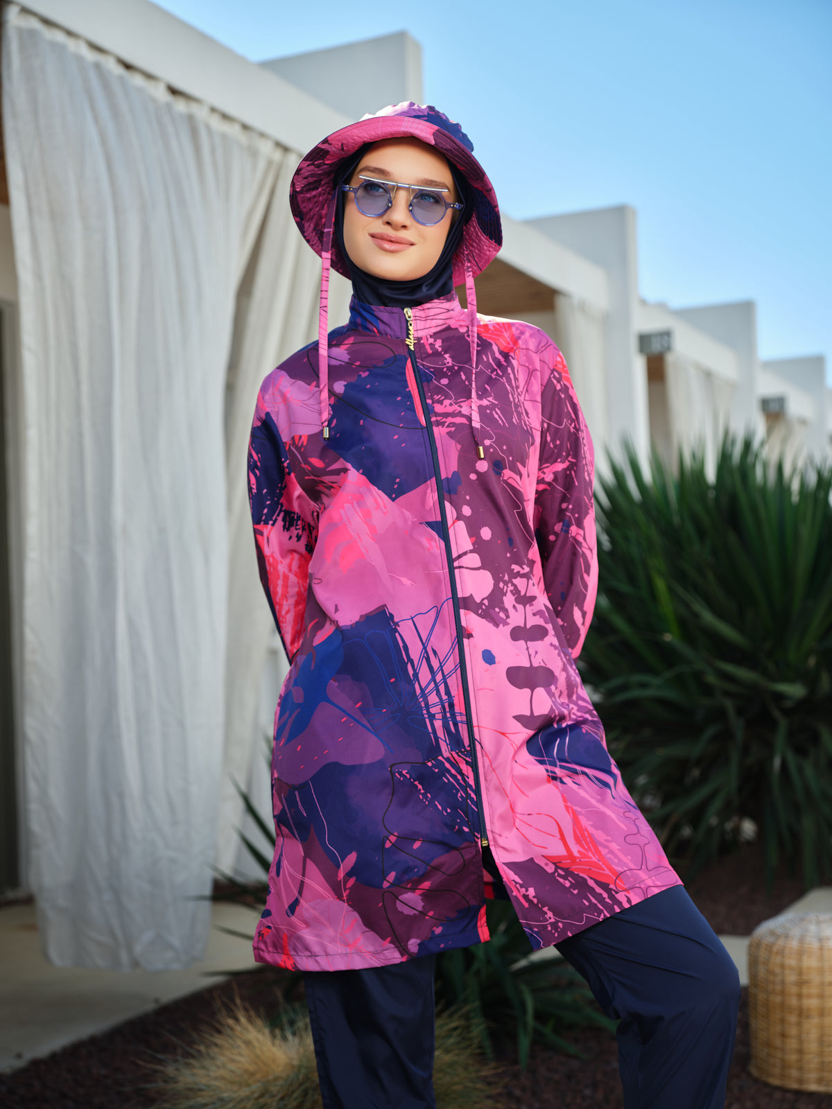 Elina Luxe Swim Set with Matching Cap Heba Boutique