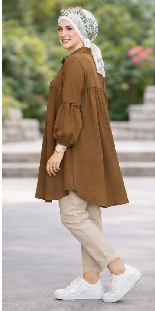 Elegant Bow Tunic Heba Boutique