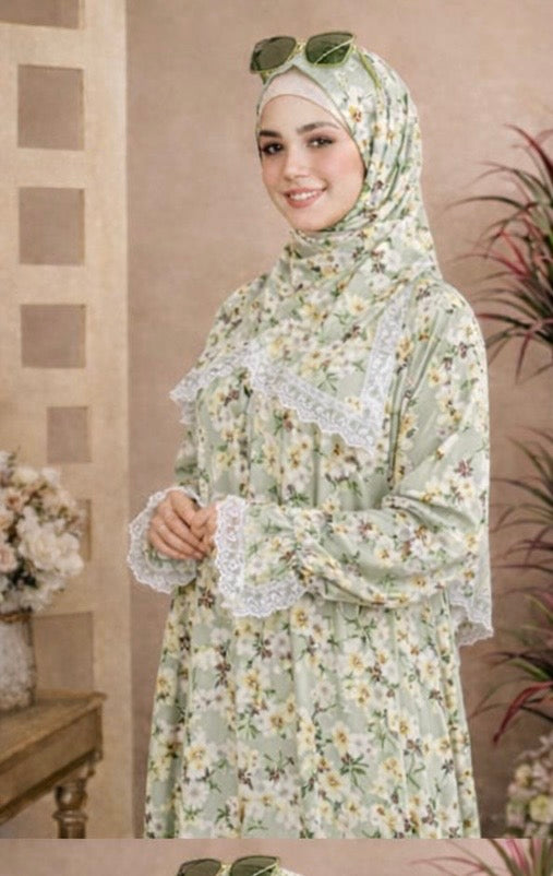 Floral Modest Isdal – Soft & Elegant Heba Boutique