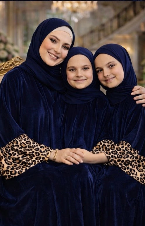 Girls Velvet Abaya – Prayer & Occasions Heba Boutique