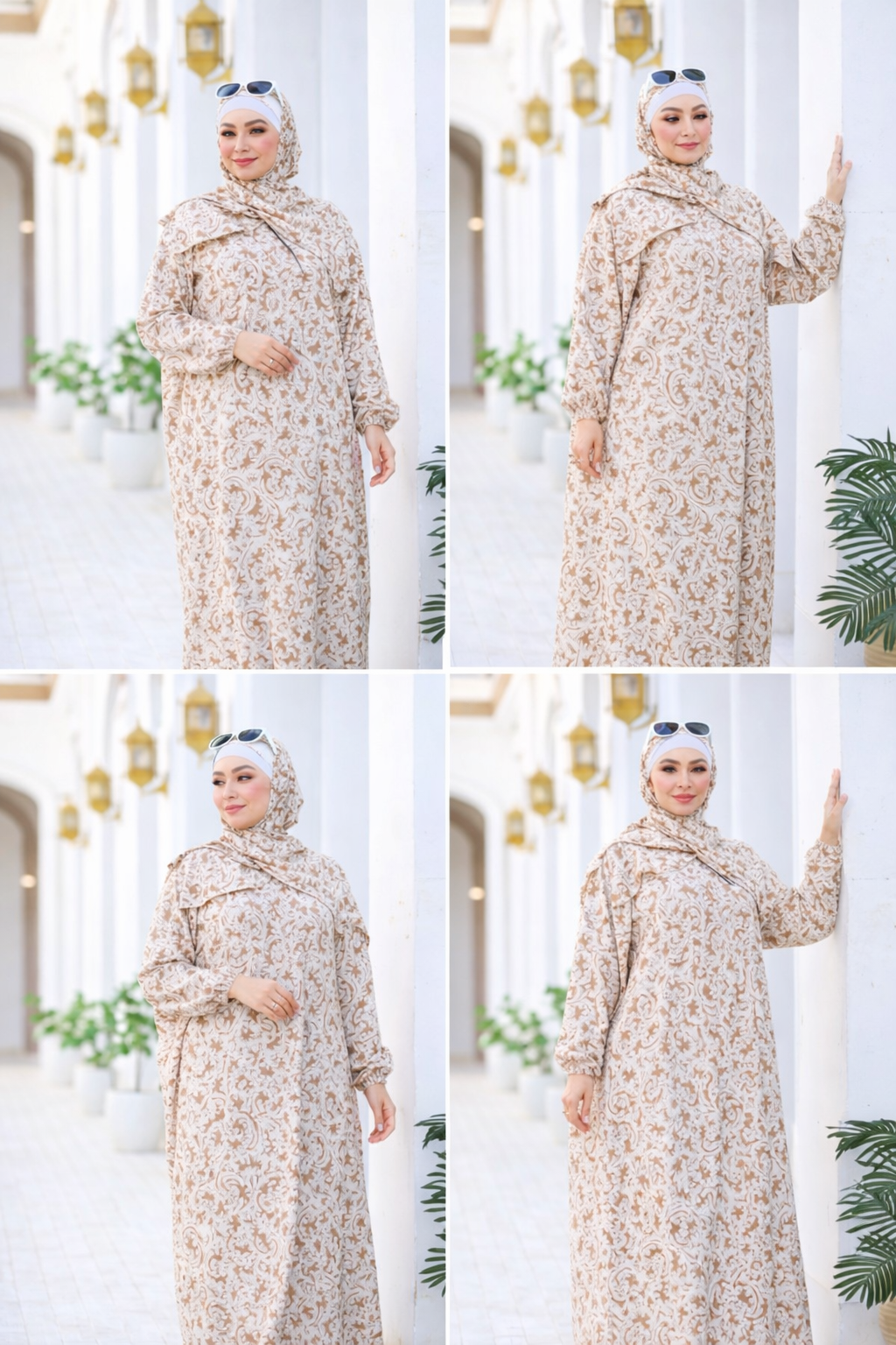 Floral Modest Isdal Dress – One Size