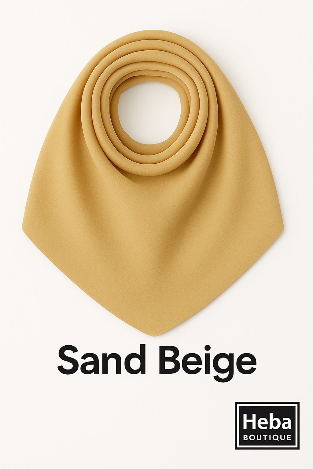 Plain Chiffon Crepe Hijab – 200×70 cm Heba Boutique