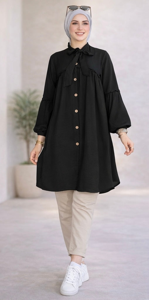 Elegant Bow Tunic Heba Boutique
