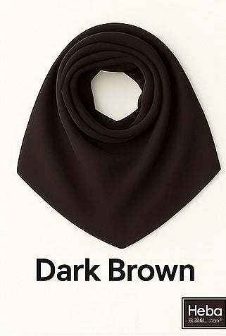 Plain Chiffon Crepe Hijab – 200×70 cm