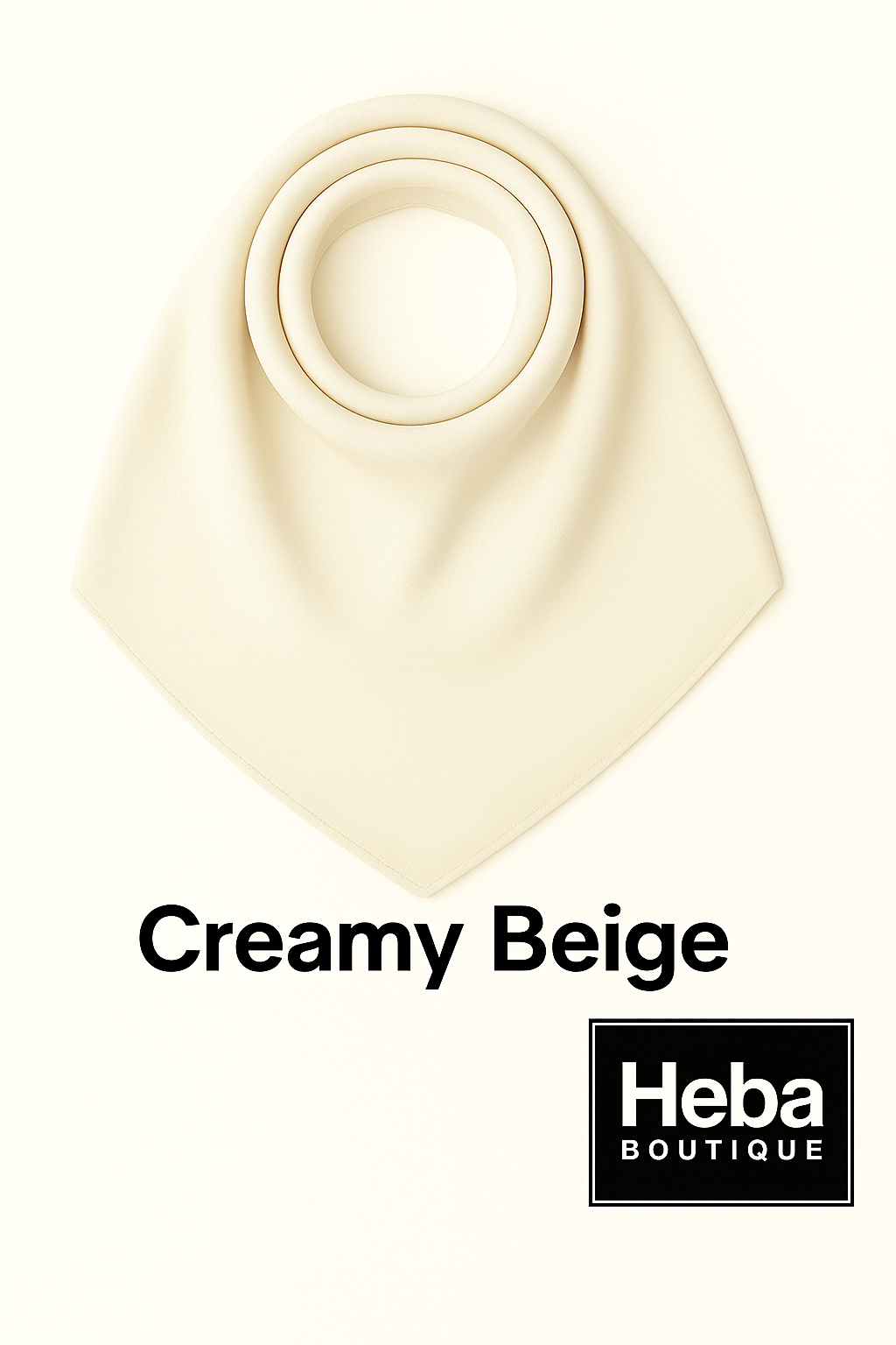 Plain Chiffon Crepe Hijab – 200×70 cm Heba Boutique