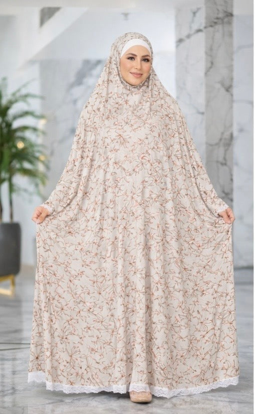 Long Cotton Khimar (Free Size Heba Boutique