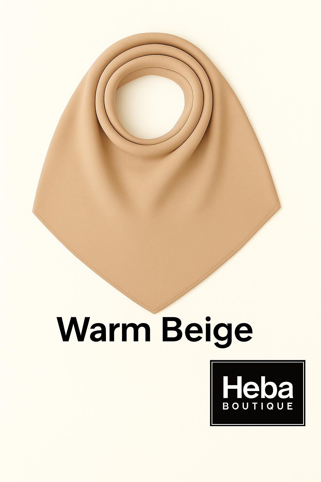 Plain Chiffon Crepe Hijab – 200×70 cm Heba Boutique