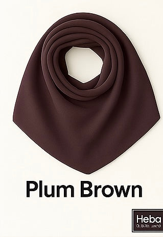 Plain Chiffon Crepe Hijab – 200×70 cm