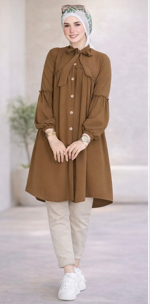 Elegant Bow Tunic Heba Boutique