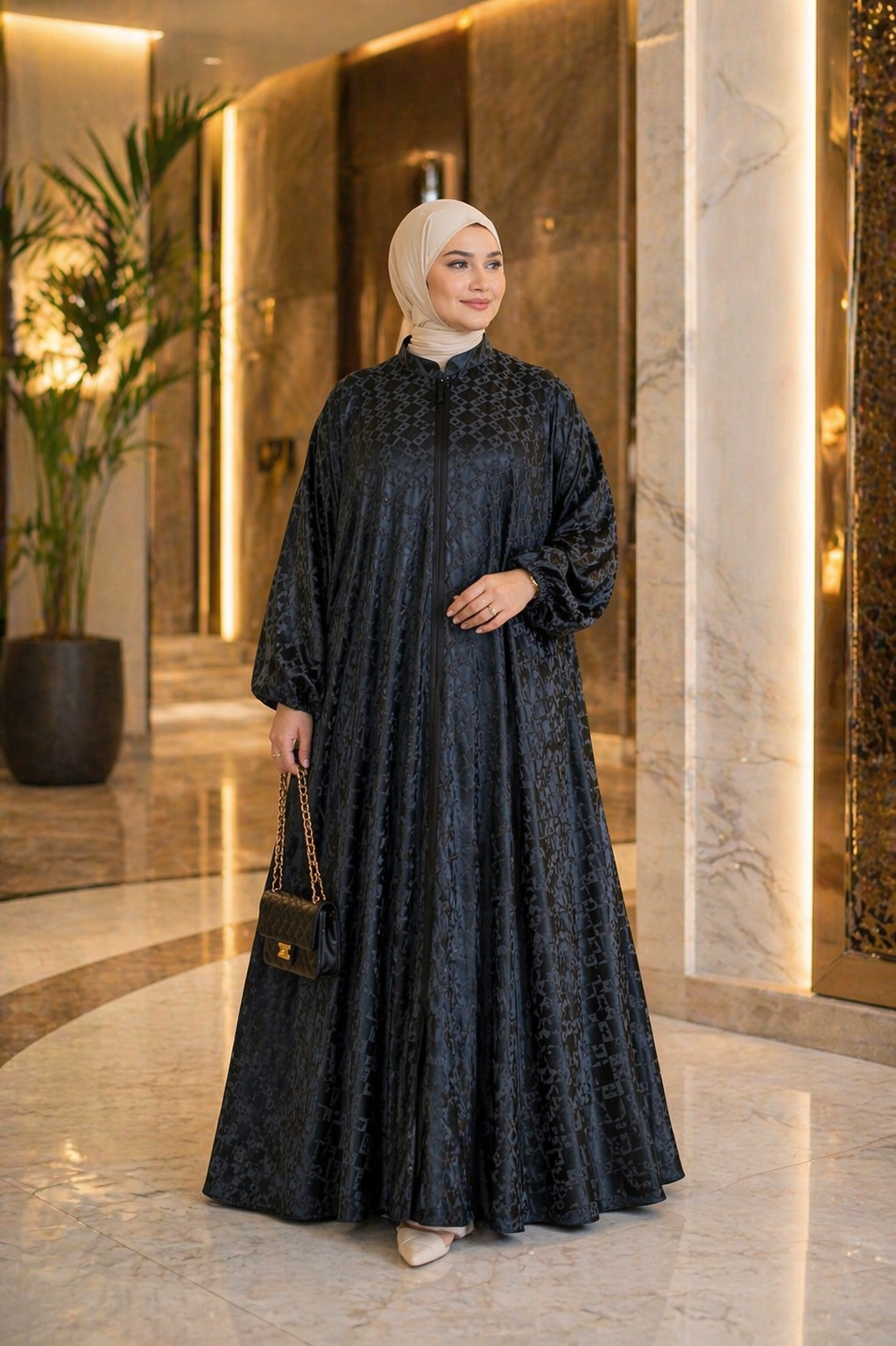 Asinat Abaya – Premium Indonesian Silk | Free Size Heba Boutique