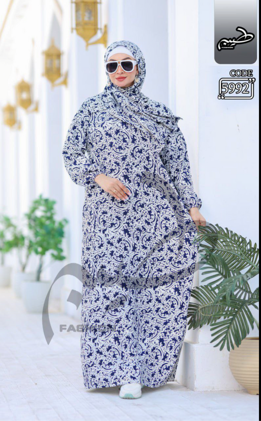 Floral Modest Isdal Dress – One Size
