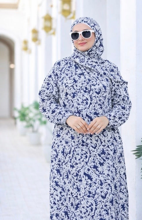 Floral Modest Isdal Dress – One Size