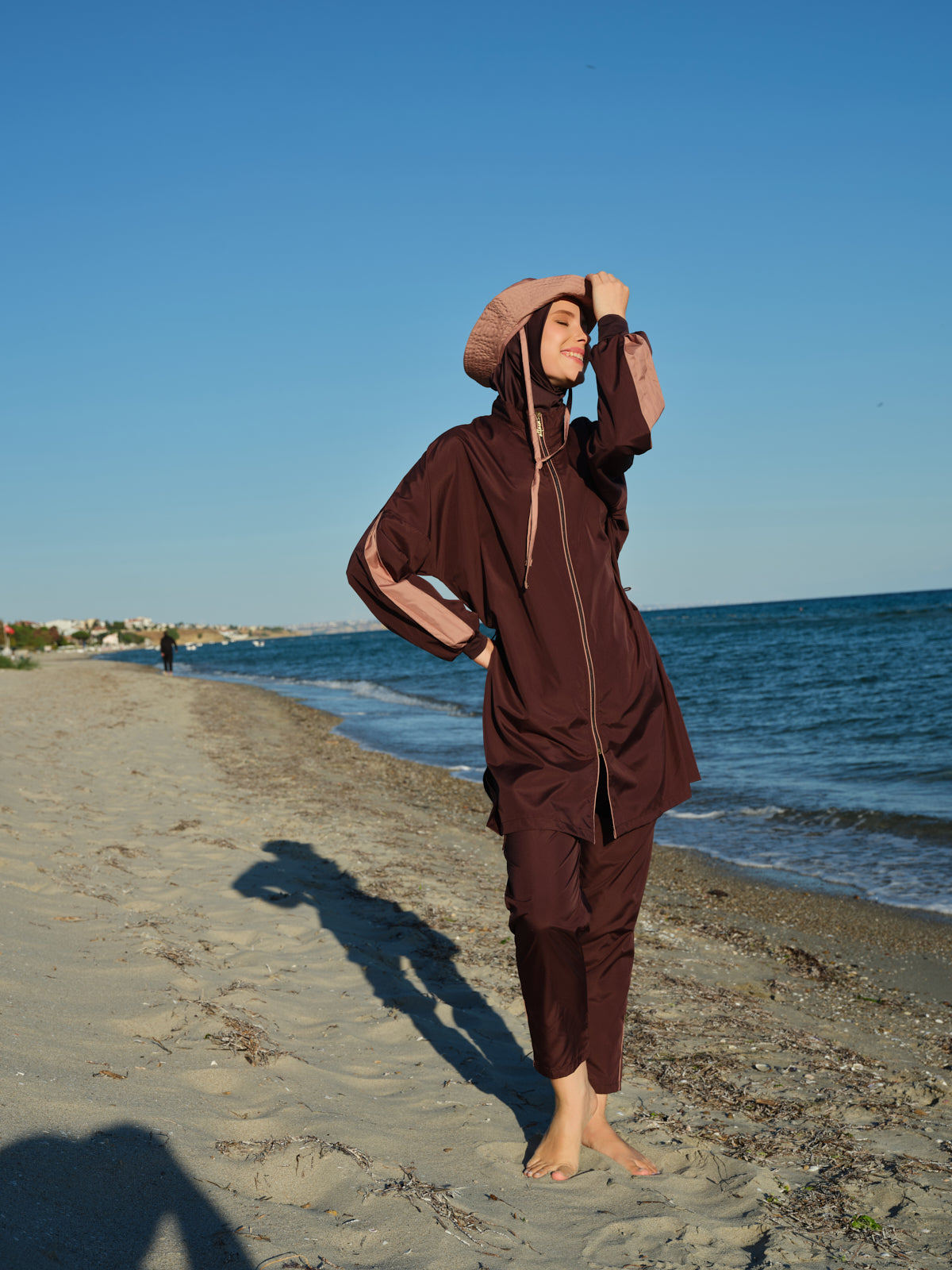 Modest Swimwear Set with Matching Swim Cap Heba Boutique