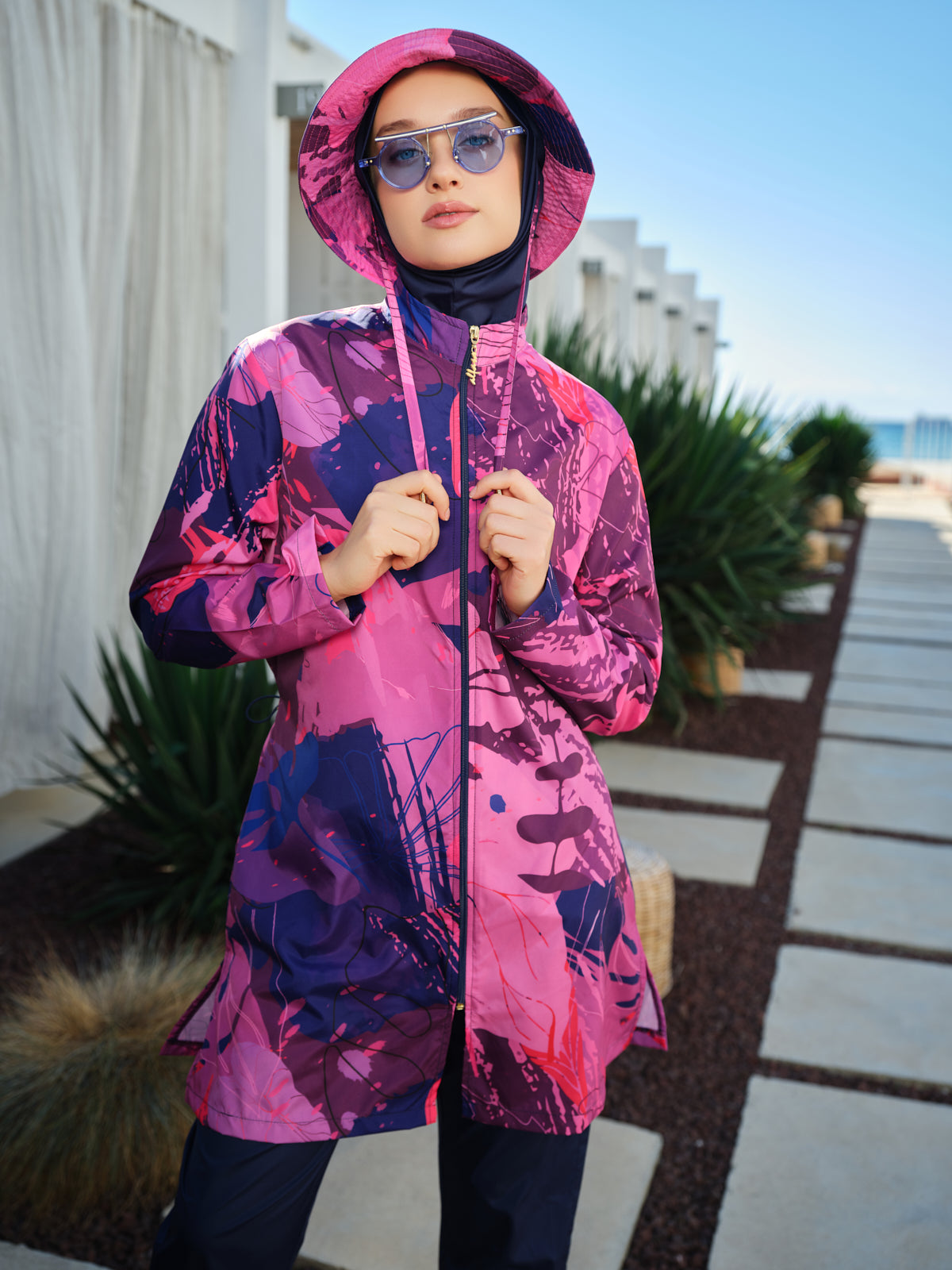 Elina Luxe Swim Set with Matching Cap Heba Boutique