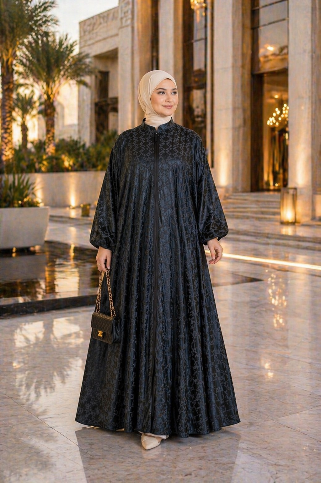 Asinat Abaya – Premium Indonesian Silk | Free Size Heba Boutique