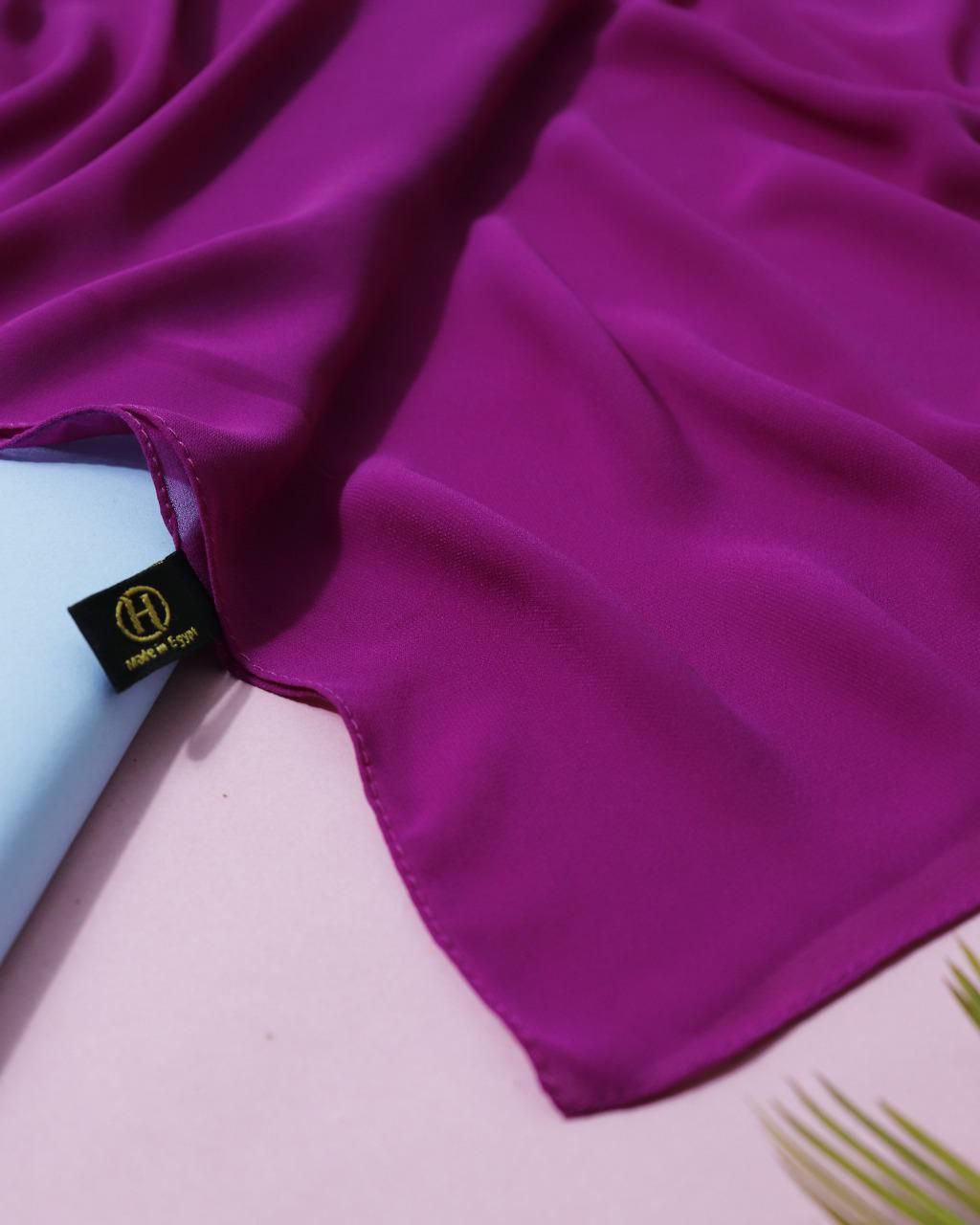 Plain Chiffon Crepe Hijab – 200×70 cm