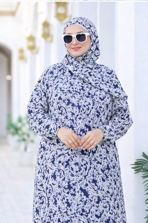 Floral Modest Isdal Dress – One Size
