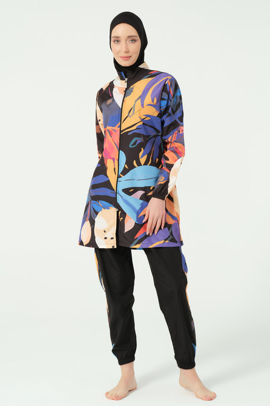 Colorful Modest Swimwear – Lightweight & Fast-Drying Parachute Fabric