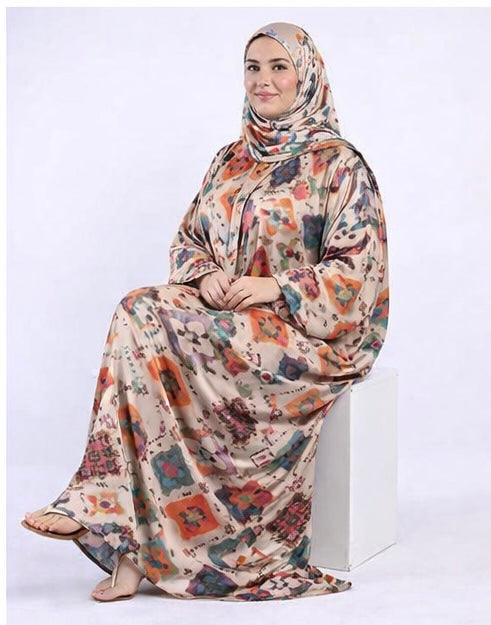 Satin Free Size Isdal – Perfect for Ramadan