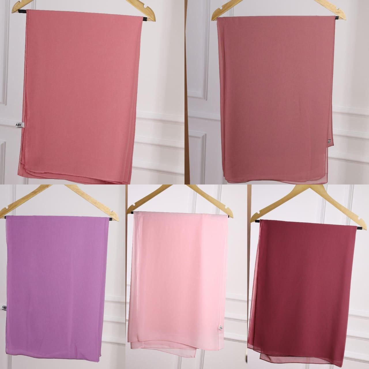 Plain Chiffon Crepe Hijab – 200×70 cm