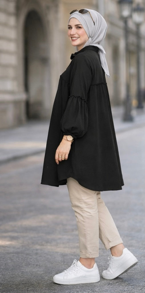 Elegant Bow Tunic Heba Boutique