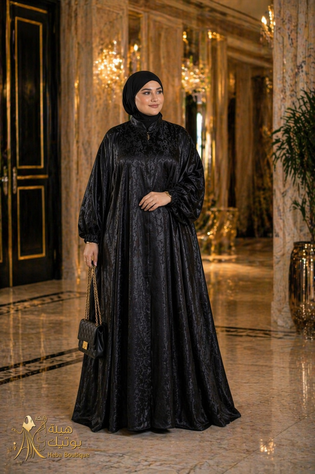 Asinat Abaya – Premium Indonesian Silk | Free Size Heba Boutique