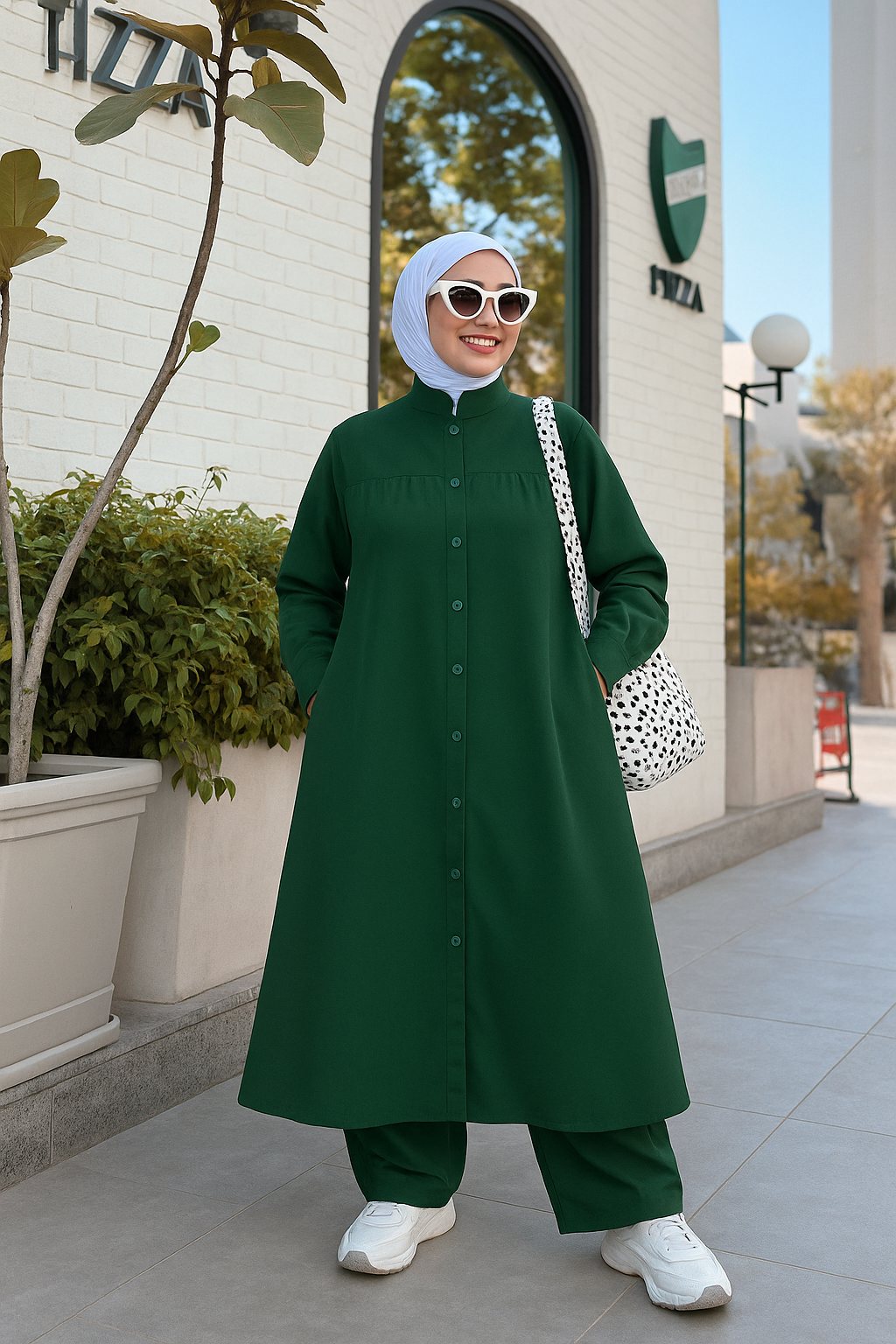 Elegant Wide Crepe Set | Modest & Comfortable Design