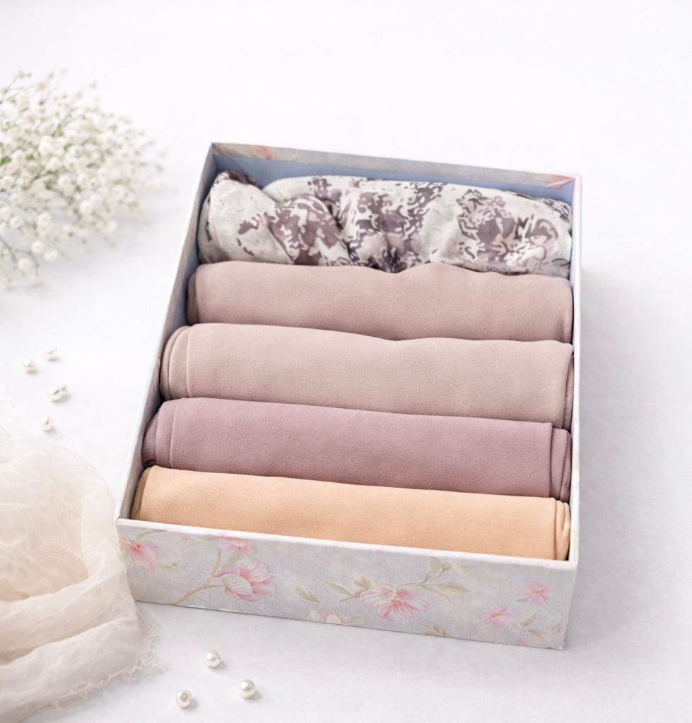 Eid Chiffon Hijab Gift Box – Ready to Gift Heba Boutique