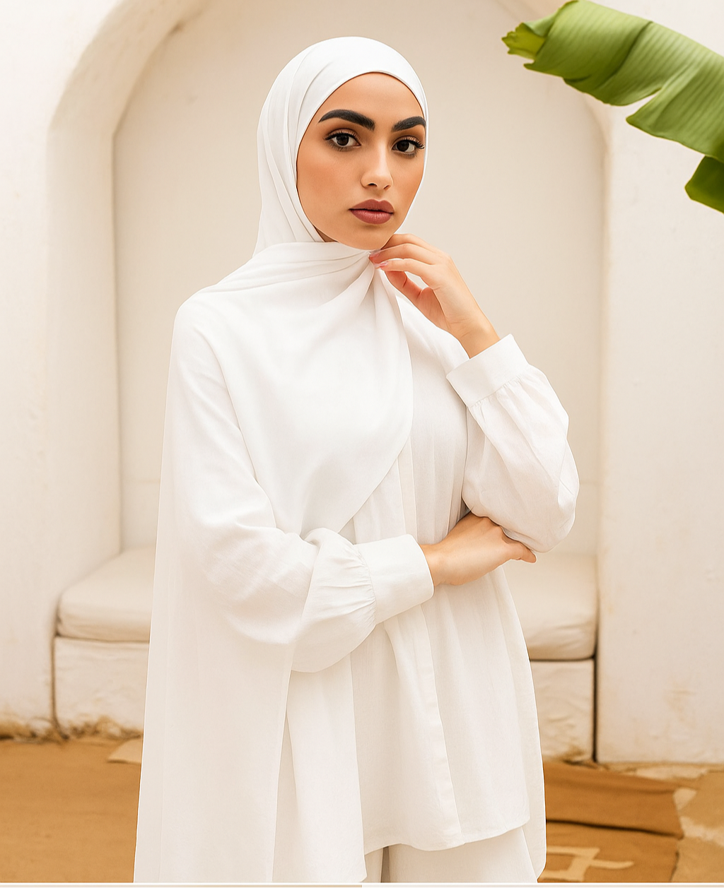 Plain Chiffon Crepe Hijab – 200×70 cm