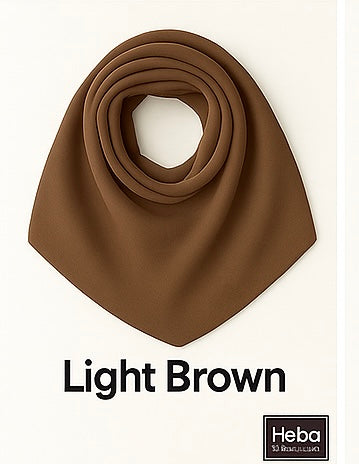 Plain Chiffon Crepe Hijab – 200×70 cm