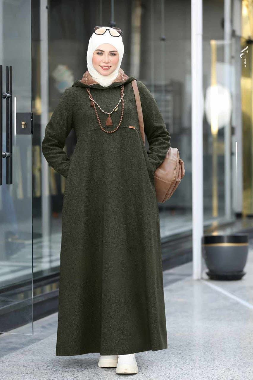 Soft Wool Winter Dress – Modest & Elegant Design