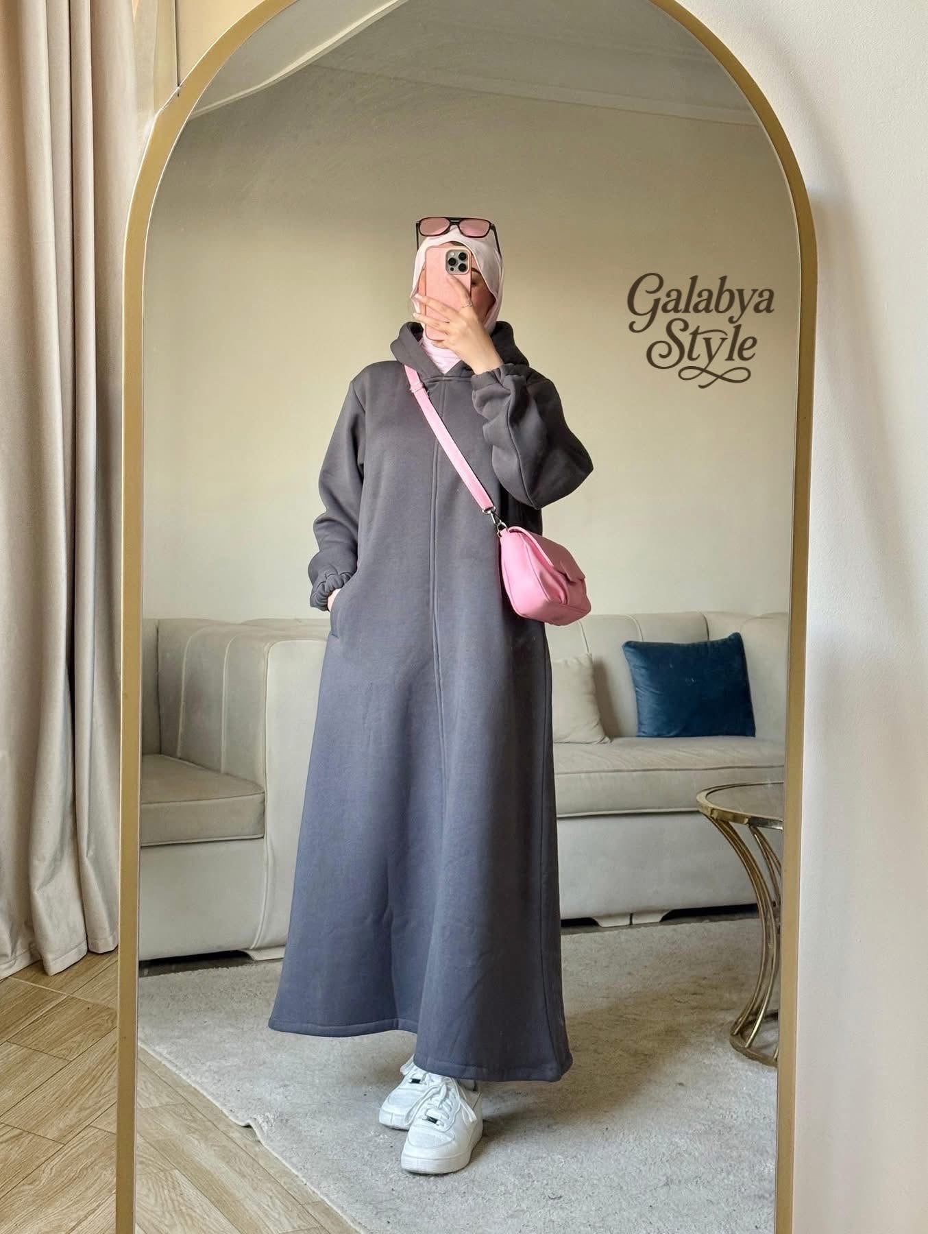 Milton Winter Hoodie Dress – Cozy & Modest