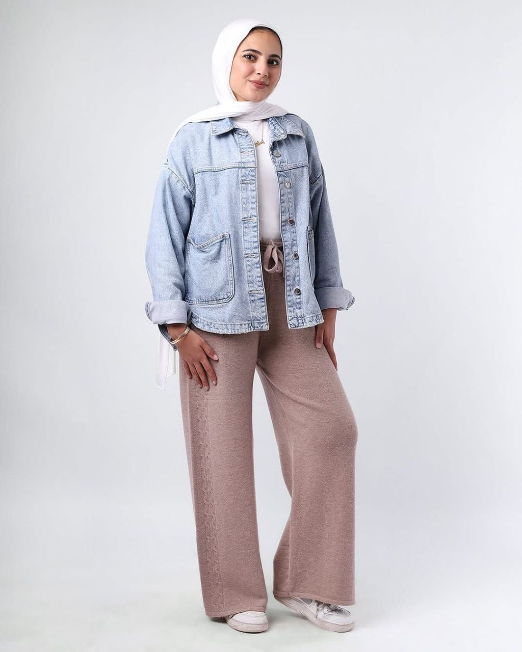 Knitted Winter Wide-Leg Pants – Cozy & Stylish