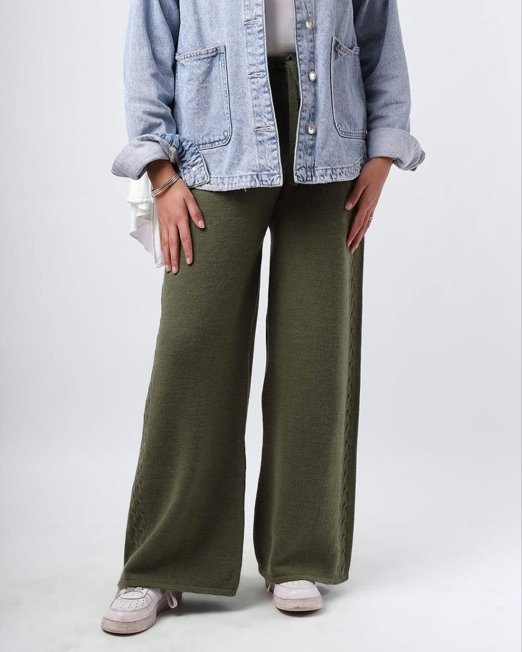 Knitted Winter Wide-Leg Pants – Cozy & Stylish