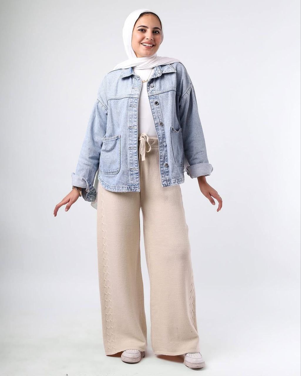 Knitted Winter Wide-Leg Pants – Cozy & Stylish